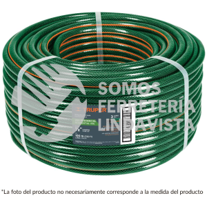 19859 MAN-3/4R METRO DE MANGUERA 3/4" 3 CAPAS EN ROLLO DE 100 M TRUPER