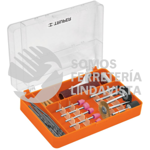 16285 MOTO-KIT JUEGO DE ACCESORIOS PARA HERRAMIENTA ROTATIVA TRUPER