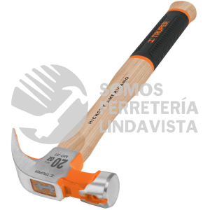16656 MO-20 MARTILLO PULIDO 20 OZ UÑA CURVA MANGO HICKORY TRUPER GRIP