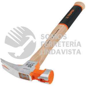 16663 MOR-20F MARTILLO PULIDO 20 OZ UÑA RECTA BOCA FRESADA TRUPER GRIP