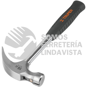 16700 SJ-16 MARTILLO PULIDO 16 OZ UÑA CURVA MANGO TUBULAR C/NEOPRENO TRUPER