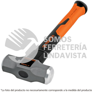 19883 MD-3F MARRO OCTAGONAL 3 LB MANGO DE FIBRA DE VIDRIO 14" TRUPER