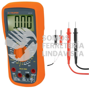 10402 MUT-39 MULTIMETRO DIGITAL PROFESIONAL CON RMS VERDADERO TRUPER