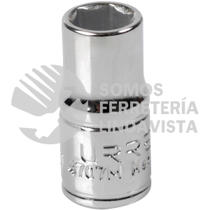 4707M DADO CUADRO DE 1/4", 6 PUNTAS, METRICO, 7 MM URREA