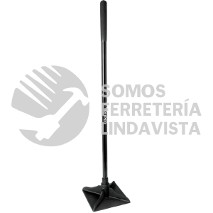 17473 KR-2L PISON 10" X 10" CON MANGO DE ACERO DE 48" TRUPER