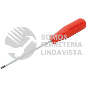 9622R DESTORNILLADOR CON MANGO ROJO, PUNTA CABINET BARRA REDONDA 1/8" X 2-1/2" URREA