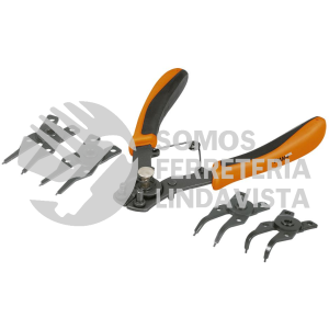 17355 PIAN-4 PINZA PARA ANILLOS DE RETENCION 6" 4 CABEZAS INTERCAMBIABLES TRUPER
