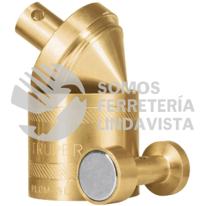 17068 PLOM-3L PLOMADA DE LATON 16 OZ CON CENTRO Y GUIA MAGNETICA TRUPER