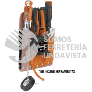 11513 POR-HE6 PORTA HERRAMIENTAS DE CUERO 6 COMPARTIMENTOS TRUPER