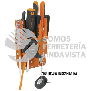 11515 POHE-7CU PORTA HERRAMIENTAS DE CUERO CON 7 COMPARTIMENTOS TRUPER