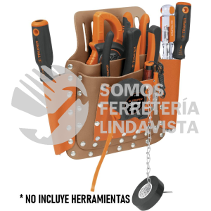 11511 POHE-8CU PORTA HERRAMIENTAS DE CUERO CON 8 COMPARTIMENTOS TRUPER