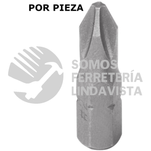 17816 DES-PH2-1 PUNTAS PHILLIPS PH2 DE 1/4" X 1" PIEZA TRUPER