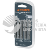 17784 P5-23 PUNTAS PLANAS 3/16" LARGO 2" BLISTER CON 5 PIEZAS TRUPER