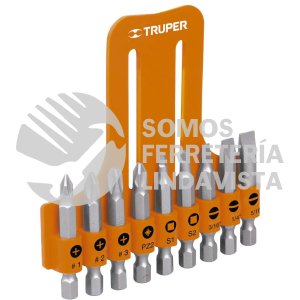 17789 PUN-9 JUEGO DE 9 PUNTAS LARGO 2" TRUPER