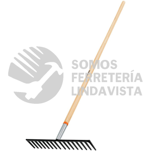17888 R-16MX RASTRILLO RECTO REFORZADO 16 DIENTES MANGO DE 60" TRUPER
