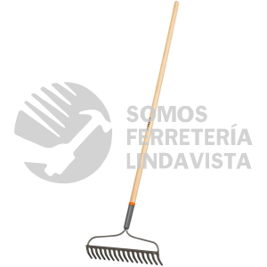 17882 R-16AM RASTRILLO JARDINERO CLASSIC 16 DIENTES MANGO 54" TRUPER