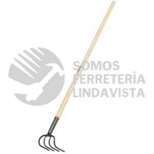 10568 CUL CULTIVADOR FORJADO DE 4 DIENTES PARA JARDIN MANGO DE 54" TRUPER