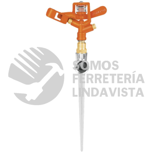 10327 DOS-11 ASPERSOR METALICO DOBLE CHORRO UNA VIA ESTACA DE 11" TRUPER