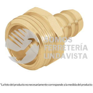 12287 CM-3/4B CONECTOR 3/4" MACHO DE LATON SOLIDO PARA MANGUERA TRUPER