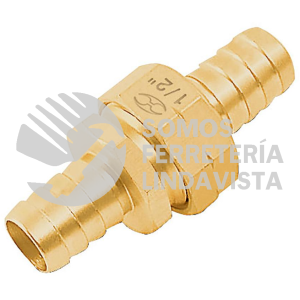12704 CFM-1/2B CONECTORES 1/2" MACHO Y HEMBRA DE LATON SOLIDO PARA MANGUERA TRUPER