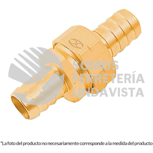 12706 CFM-5/8B CONECTORES 5/8" MACHO Y HEMBRA DE LATON SOLIDO PARA MANGUERA TRUPER