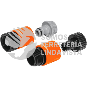12728 CLICK-SET JUEGO DE 5 CONECTORES 3/4" RAPIDOS DE ABS SISTEMA CLICK TRUPER