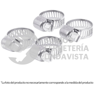 10032 MINI-4B BOLSA CON 4 MINI-ABRAZADERAS 4 DE ACERO INOXIDABLE TRUPER