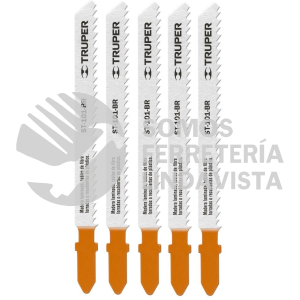 18125 ST-101-BR BLISTER CON 5 SEGUETAS 10 DPP ZANCO "T" CORTE RECTO TRIPLAY TRUPER