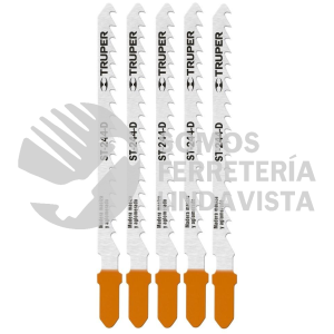 18133 ST-244-D BLISTER CON 5 SEGUETAS 6 DPP ZANCO "T" CORTE CURVO MADERA TRUPER