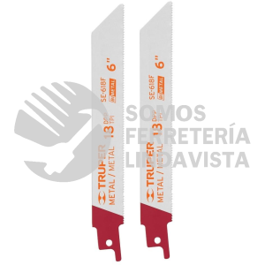 10796 SE-618F BLISTER CON 2 SEGUETAS SIERRA SABLE 6" 18 DPP PARA METAL TRUPER
