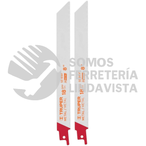 10798 SE-818F BLISTER CON 2 SEGUETAS SIERRA SABLE 8" 18 DPP PARA METAL TRUPER