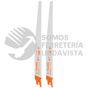 10788 SE-96M BLISTER CON 2 SEGUETAS SIERRA SABLE 9" 6 DPP PARA MADERA TRUPER