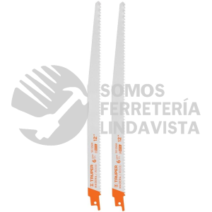 10789 SE-126M BLISTER CON 2 SEGUETAS SIERRA SABLE 12" 6 DPP PARA MADERA TRUPER