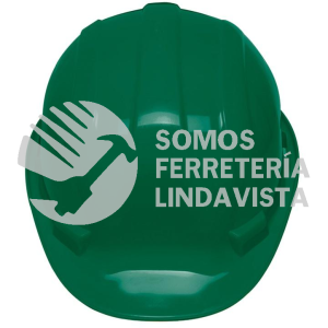 25045 CAS-VP CASCO DE SEGURIDAD AJUSTE DE INTERVALOS VERDE PRETUL