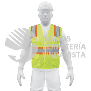 13476 CHS-700V CHALECO DE SEGURIDAD VERDE MAX VISIBILIDAD Y 6 BOLSAS TRUPER