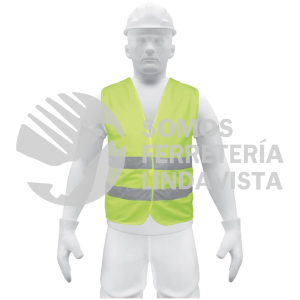 14425 CHS-500V CHALECO DE SEGURIDAD VERDE CON CINTAS DE ALTA VISIBILIDAD TRUPER