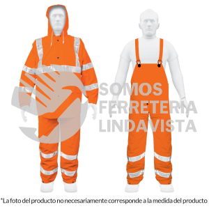 17409 TRA-NAR-L CONJUNTO IMPERMEABLE DOBLE CAPA NARANJA CON REFLEJANTE G TRUPER