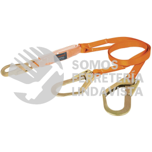 14454 CAB-5432-18 LINEA DE VIDA ABSORBEDOR IMPACTO DOBLE BRAZO GANCHO GRANDE TRUPER