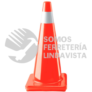 13123 CONO-70R CONO DE PRECAUCION DE 70 CM DE PVC CON REFLEJANTE TRUPER