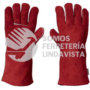 19458 GU-505 GUANTE ROJO DE CARNAZA PARA SOLDADOR TRUPER