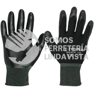 13294 GU-122 GUANTES DE NYLON RECUBIERTOS DE NITRILO M TRUPER