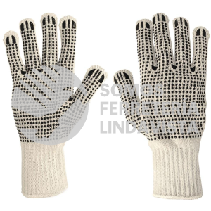 21830 GU-425 GUANTES DE ALGODON CON PUNTOS DE PVC EN PALMA Y DORSOPRETUL