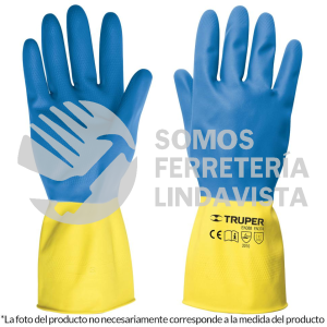 13297 GU-331 GUANTES DE LATEX REFORZADOS PARA LIMPIEZA CHICOS TRUPER