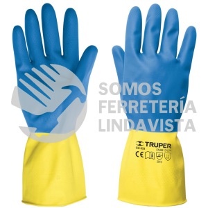 15269 GU-333 GUANTES DE LATEX REFORZADOS PARA LIMPIEZA GRANDES TRUPER