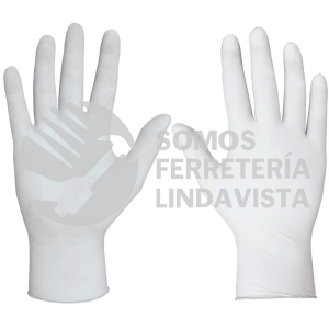 15298 GU-373 GUANTES DE LATEX MULTIUSOS DESECHABLES GRANDES 100 PIEZAS TRUPER