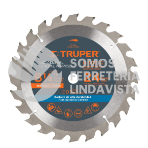 18302 ST-824 DISCO SIERRA 8-1/4" PARA MADERA 24 DIENTES CENTRO 5/8" TRUPER