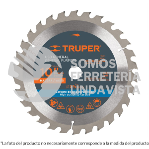 18306 ST-1060 DISCO SIERRA 10" PARA MADERA 60 DIENTES CENTRO 5/8" TRUPER
