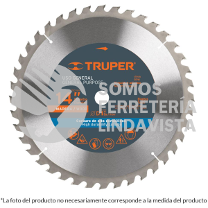 18323 ST-1460E DISCO SIERRA 14" PARA MADERA 60 DIENTES CENTRO 1" TRUPER
