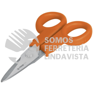 18497 TIOF-5 TIJERA 5-1/2" DE ACERO INOXIDABLE PARA ELECTRICISTA TRUPER