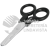 23240 TIES-4-1/2 TIJERA 4-1/2" DE ACERO INOXIDABLE PUNTA ROMA ESCOLAR PRETUL